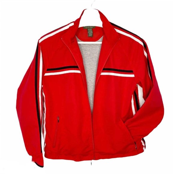 MOUNTAIN LAKE Red Sporty Windbreaker Jacket PM - Picture 1 of 11